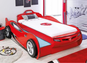 CARBED Кровать-машина Coupe с выдвижной кроватью Red 20.03.1306.00 в Таре - tara.katalogmebeli.com | фото 1