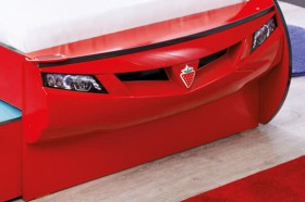 CARBED Кровать-машина Coupe с выдвижной кроватью Red 20.03.1306.00 в Таре - tara.katalogmebeli.com | фото 2