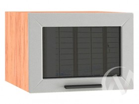 Шкаф верхний Глетчер ШВГС 510 (Гейнсборо силк/дуб крафт/горизонт/стекло) в Таре - tara.katalogmebeli.com | фото