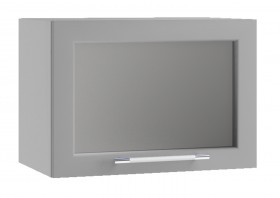 Кёльн ШВГС 500 Шкаф верхний горизонтальный со стеклом (Софт бланж/корпус Белый) в Таре - tara.katalogmebeli.com | фото