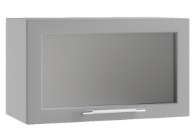 Кёльн ШВГС 600 Шкаф верхний горизонтальный со стеклом (Софт бланж/корпус Белый) в Таре - tara.katalogmebeli.com | фото