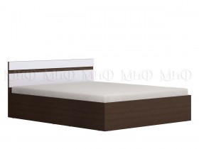 Ким кровать 1,6 (Венге/белый глянец) в Таре - tara.katalogmebeli.com | фото