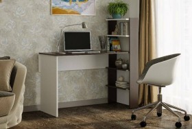 Компьютерный стол №3 (Венге/Белый) в Таре - tara.katalogmebeli.com | фото