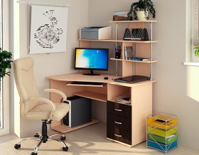 Компьютерный стол Форест NEW (венге/лоредо) в Таре - tara.katalogmebeli.com | фото