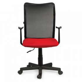 Кресло BRABIX Spring MG-307 (красно-черный) в Таре - tara.katalogmebeli.com | фото 2