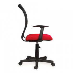 Кресло BRABIX Spring MG-307 (красно-черный) в Таре - tara.katalogmebeli.com | фото 3