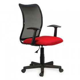 Кресло BRABIX Spring MG-307 (красно-черный) в Таре - tara.katalogmebeli.com | фото 4