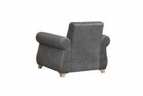 Кресло для отдыха "Порто" (велюр графит / микровельвет крем) в Таре - tara.katalogmebeli.com | фото 8