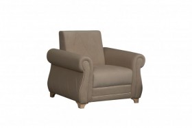 Кресло для отдыха "Порто" (велюр киви латте / микровельвет крем) в Таре - tara.katalogmebeli.com | фото 1
