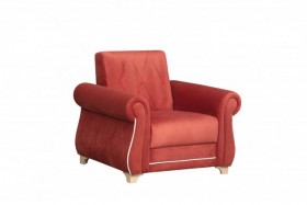 Кресло для отдыха "Порто" (микровелюр Гавайи бордо / микровельвет крем)/осн. в Таре - tara.katalogmebeli.com | фото