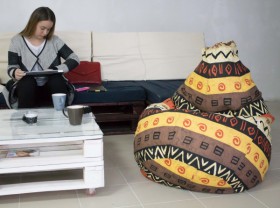 Кресло-груша Большое-Африка в Таре - tara.katalogmebeli.com | фото 4