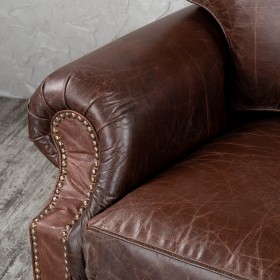 Кресло кожаное Лофт Аристократ (ширина 1100 мм) в Таре - tara.katalogmebeli.com | фото 5