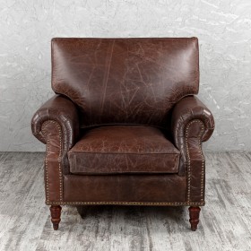 Кресло кожаное Лофт Аристократ (ширина 1100 мм) в Таре - tara.katalogmebeli.com | фото 8