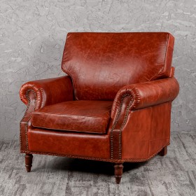 Кресло кожаное Лофт Аристократ (кожа буйвола) в Таре - tara.katalogmebeli.com | фото
