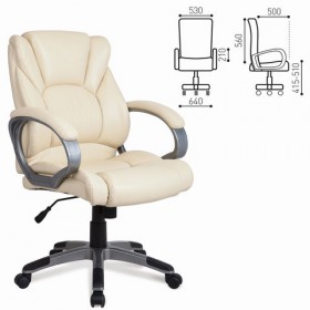 Кресло офисное BRABIX Eldorado EX-504 (бежевый) в Таре - tara.katalogmebeli.com | фото