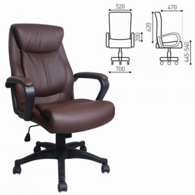 Кресло офисное BRABIX Enter EX-511 (коричневый) в Таре - tara.katalogmebeli.com | фото 1