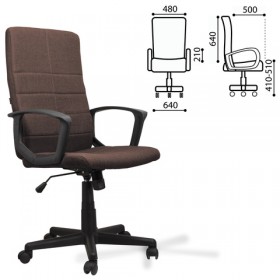 Кресло офисное BRABIX Focus EX-518 (коричневый) в Таре - tara.katalogmebeli.com | фото 1