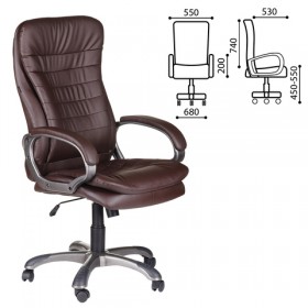 Кресло офисное BRABIX Omega EX-589 (коричневое) в Таре - tara.katalogmebeli.com | фото