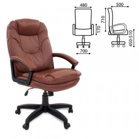 Кресло офисное BRABIX Trend EX-568 (коричневый) в Таре - tara.katalogmebeli.com | фото