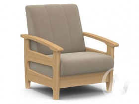 Кресло для отдыха Омега (бук лак/CATANIA LATTE) в Таре - tara.katalogmebeli.com | фото