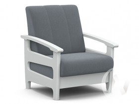 Кресло для отдыха Омега (снег лак/CATANIA SILVER) в Таре - tara.katalogmebeli.com | фото