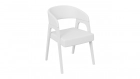 Кресло «Техас 1» (Белый матовый/Экокожа Белый №66) в Таре - tara.katalogmebeli.com | фото 1