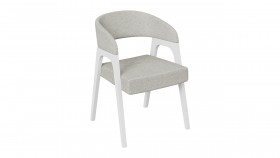 Кресло «Техас 1» (Белый матовый/Шенилл Estetica Moonstone №221) в Таре - tara.katalogmebeli.com | фото