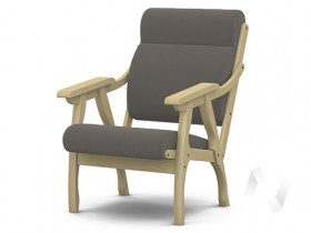Кресло Вега-10 (бесцветный лак/ULTRA STONE) в Таре - tara.katalogmebeli.com | фото 1