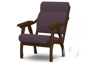 Кресло Вега-10 (орех лак/ULTRA PLUM) в Таре - tara.katalogmebeli.com | фото 1