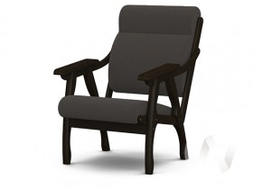 Кресло Вега-10 (венге лак/ULTRA GRAFIT) в Таре - tara.katalogmebeli.com | фото