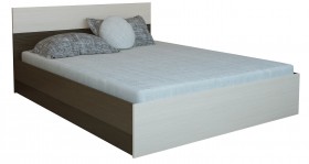 Кровать 0,8м Юнона с настилом (Венге / Дуб) в Таре - tara.katalogmebeli.com | фото 2