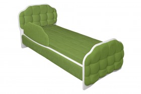 Кровать 160 Атлет 76 Зелёный (мягкий бортик) в Таре - tara.katalogmebeli.com | фото