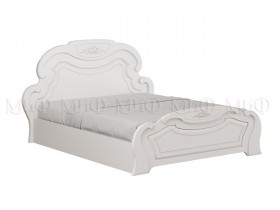 Кровать 1,6м Александрина (Белый/Белый глянец) в Таре - tara.katalogmebeli.com | фото