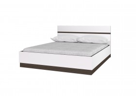 Кровать 1,6м Вегас (Венге/Белый) в Таре - tara.katalogmebeli.com | фото 1