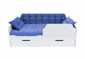 Кровать 170 серии Спорт Лайт 1 ящик 85 Синий (подушки) в Таре - tara.katalogmebeli.com | фото