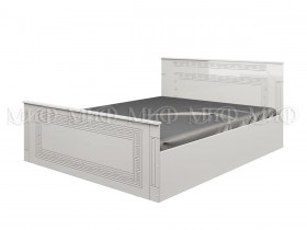 Кровать Афина-1 1,4 м (Белый/Белый глянец) в Таре - tara.katalogmebeli.com | фото