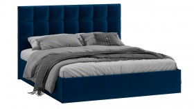 Кровать без ПМ «Эмбер» Велюр Confetti/Blue в Таре - tara.katalogmebeli.com | фото