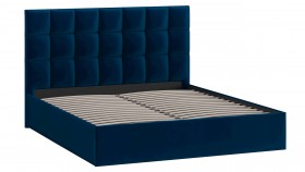 Кровать без ПМ «Эмбер» Велюр Confetti/Blue в Таре - tara.katalogmebeli.com | фото 3