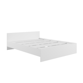 Кровать без ящ. М1600 Мадера Белый в Таре - tara.katalogmebeli.com | фото