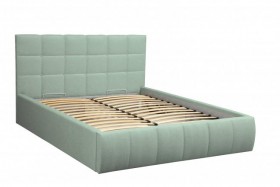 Кровать "Диана" ш. 1400 (Н=1010мм) (жаккард аква) в Таре - tara.katalogmebeli.com | фото