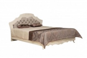 Кровать двойная "Кантри" (вудлайн кремовый/патина/ортопед/1820) в Таре - tara.katalogmebeli.com | фото