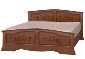 Кровать Елена из массива сосны 1600*2000 Орех в Таре - tara.katalogmebeli.com | фото 4