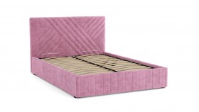 Кровать Гамма ш. 1400 (без основания для хранения) (велюр тенерифе розовый) в Таре - tara.katalogmebeli.com | фото 3