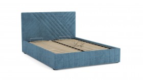 Кровать Гамма ш. 1400 (с основанием для хранения) (велюр тенерифе дасти блю) в Таре - tara.katalogmebeli.com | фото 2