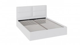 Кровать «Глосс» с мягкой обивкой и подъемным механизмом тип 1 (1600) (Белая) в Таре - tara.katalogmebeli.com | фото