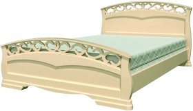 Кровать Грация-1 из массива сосны 1600*2000 Белый античный в Таре - tara.katalogmebeli.com | фото 17
