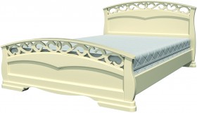 Кровать Грация-1 из массива сосны 1600*2000 Белый античный в Таре - tara.katalogmebeli.com | фото 20
