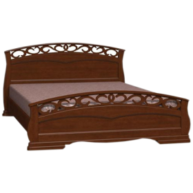 Кровать Грация-1 из массива сосны 1600*2000 Орех в Таре - tara.katalogmebeli.com | фото 8