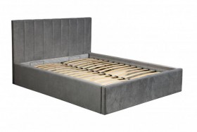 Кровать "Юнона" ш. 1600 (Н=1020мм) (ягуар грей) в Таре - tara.katalogmebeli.com | фото