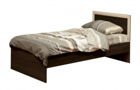 Кровать одинарная 21.55 (шир. 900) с настилом (венге/профиль дуб линдберг)/осн. в Таре - tara.katalogmebeli.com | фото